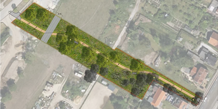 Auszug Plan Grünzug Lilienthaler Heerstraße