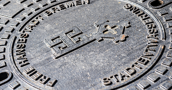 Bild eines Bremer Gullideckels