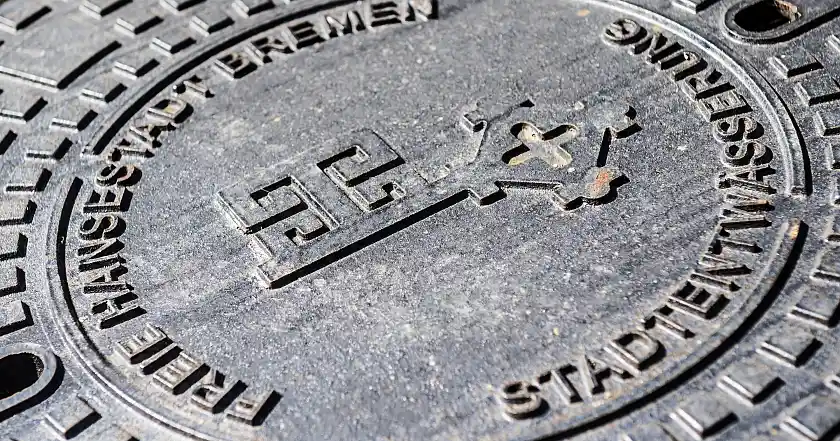 Bild eines Bremer Gullideckels