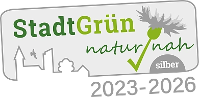 Logo Stadtgrün Naturnah, Silber